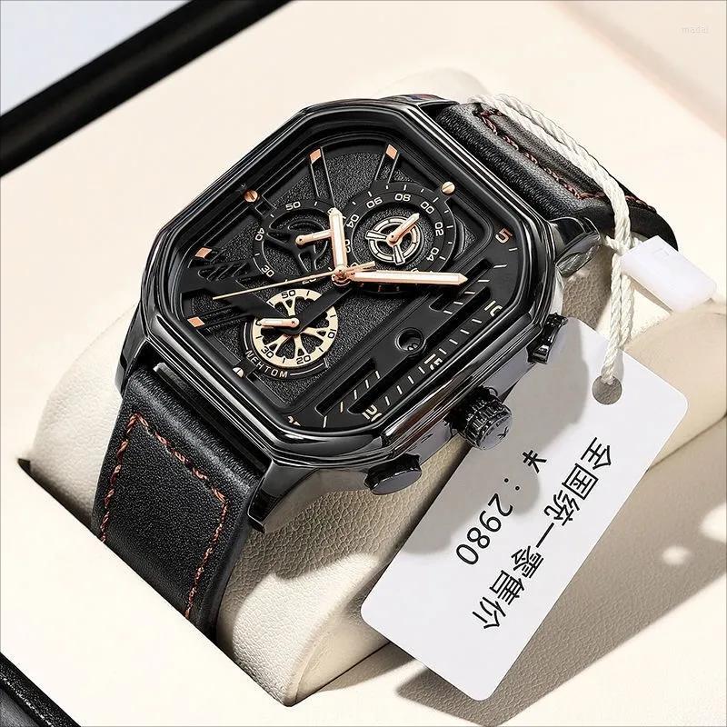 Wristwatches Heren Quartz Horloges Jessingshow Luxe Horloge 2022 Koeienhuid Horlogeband Punk Stijl Voor Mannen Brede Lederen Armbande, Picture shown
Wristwatches Heren Quartz Horloges Jessingshow Luxe Horloge 2022 Koeienhuid Horlogeband Punk Stijl Voor Mannen Brede Lederen Armbande, Picture shown