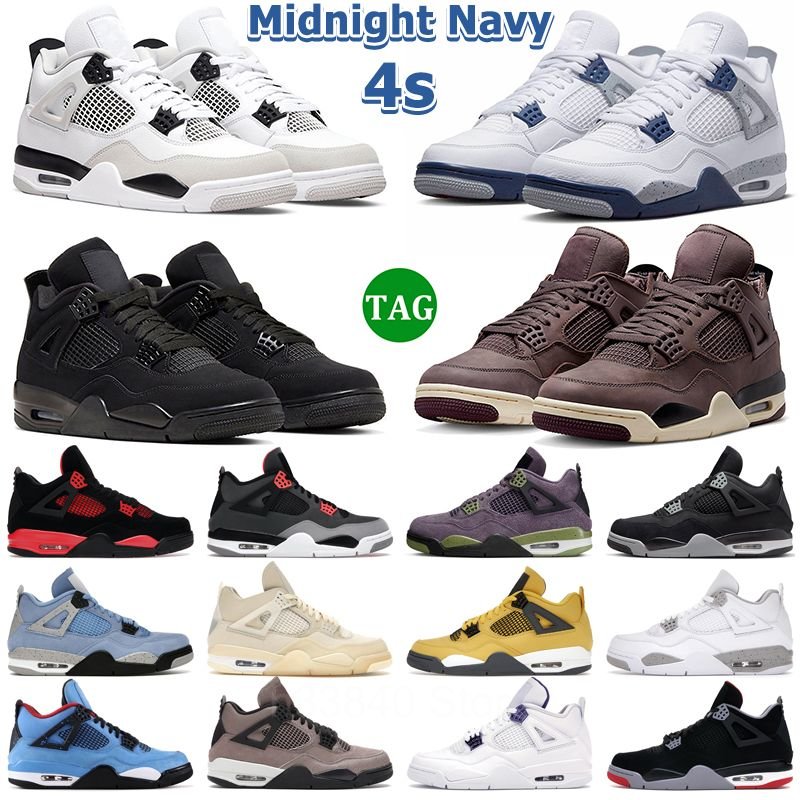 Basketball Shoes 4 Retro Men Midnight Navy Women 4s Military Red Mens Trainers Thunder University Blue Black Cat Violet Ore Sail Canvas Outdoor Sports Sneakers, 21
Basketball Shoes 4 Retro Men Midnight Navy Women 4s Military Red Mens Trainers Thunder University Blue Black Cat Violet Ore Sail Canvas Outdoor Sports Sneakers, 21