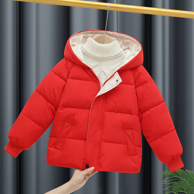Down Coat Kids Toddler Boys Winter Parkas Jackets For Children Outerwear Clothing Cotton velvet Baby Girl Hoodies Clothes 221125