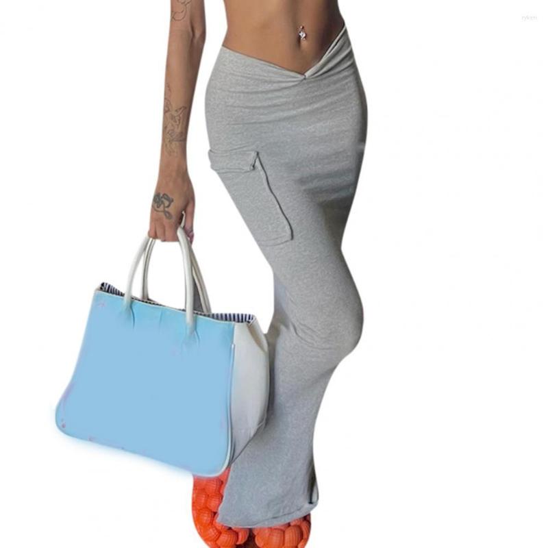 Skirts Stylish Women Skirt Side Split Soft Texture Skin-touching Solid Color V Waist Pencil, Grey
Skirts Stylish Women Skirt Side Split Soft Texture Skin-touching Solid Color V Waist Pencil, Grey
