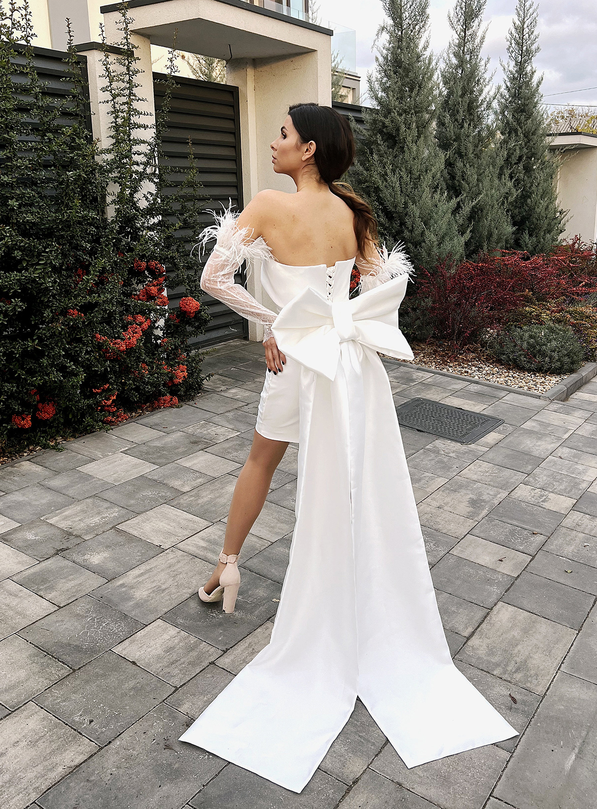 Chic Satin Mermaid Wedding Dress Sweetheart Neck Removable Long Sleeve Lace Bridal Gowns vestido de casamento