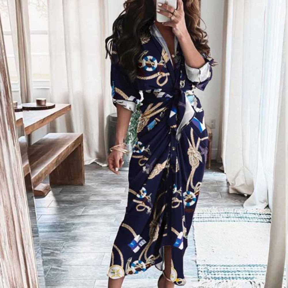 Casual Dresses Women Spring Autumn Elegant Button Ruched Bandage Shirt Dress Femme Casual Short Sleeve Solid V Neck Beach Maxi Dress Vestidos 221126