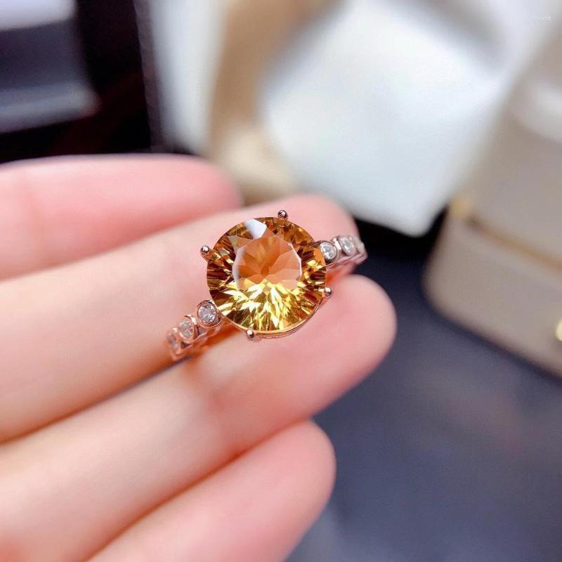Cluster Rings Naturaland Real Citrine Ring 925 Sterling Silver Fashion Pure High Quality For Anniversary
Cluster Rings Naturaland Real Citrine Ring 925 Sterling Silver Fashion Pure High Quality For Anniversary