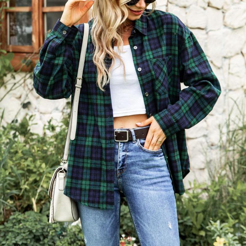 Women' Blouses Casual Women Shirt Turn Down Collar Long Sleeve Single-breasted Classic Plaid Print Blouse Female Clothing Streetwear, Pink
Women' Blouses Casual Women Shirt Turn Down Collar Long Sleeve Single-breasted Classic Plaid Print Blouse Female Clothing Streetwear, Pink