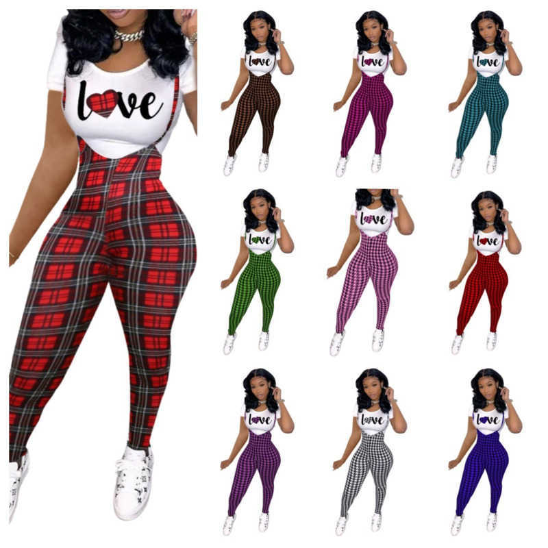 Designer Valentine' Day Tracksuits Fashion Pattern Printed Short Sleeved T-shirt And Suspender Jumpsuit Two Piece Jogger Set Women Clothes, Purple-6
Designer Valentine' Day Tracksuits Fashion Pattern Printed Short Sleeved T-shirt And Suspender Jumpsuit Two Piece Jogger Set Women Clothes, Purple-6