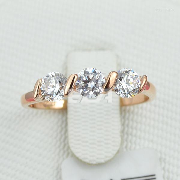Wedding Rings Fashion Rose Gold Color For Women Jewelry Engagement Three Austrian Zircon Crystal Year Gift Ladies
Wedding Rings Fashion Rose Gold Color For Women Jewelry Engagement Three Austrian Zircon Crystal Year Gift Ladies
