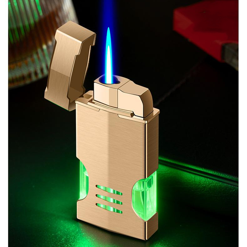 Novel Windproof Cigarette Torch Lighters Metal LED Blue Flame Jet Lighter Butane Gas Refillable Smoking Lighter Gift Gadgets
Novel Windproof Cigarette Torch Lighters Metal LED Blue Flame Jet Lighter Butane Gas Refillable Smoking Lighter Gift Gadgets