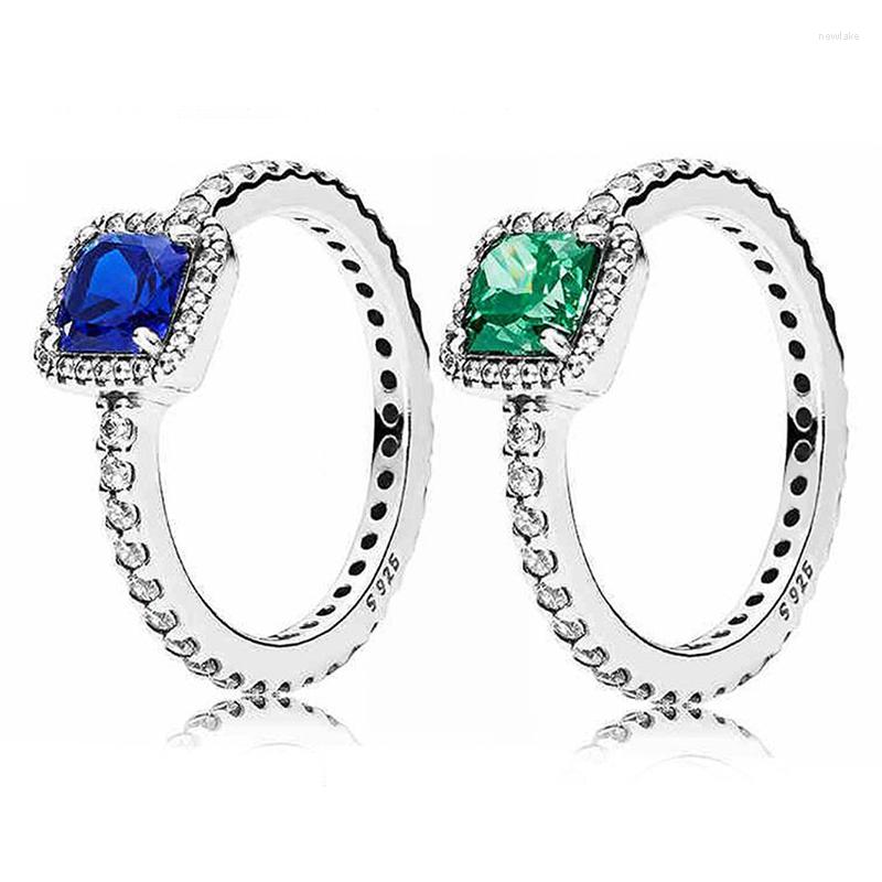 Cluster Rings Sparkling Ring Real 925 Sterling Silver Green And Blue For Women Wedding Bridal Jewelry
Cluster Rings Sparkling Ring Real 925 Sterling Silver Green And Blue For Women Wedding Bridal Jewelry