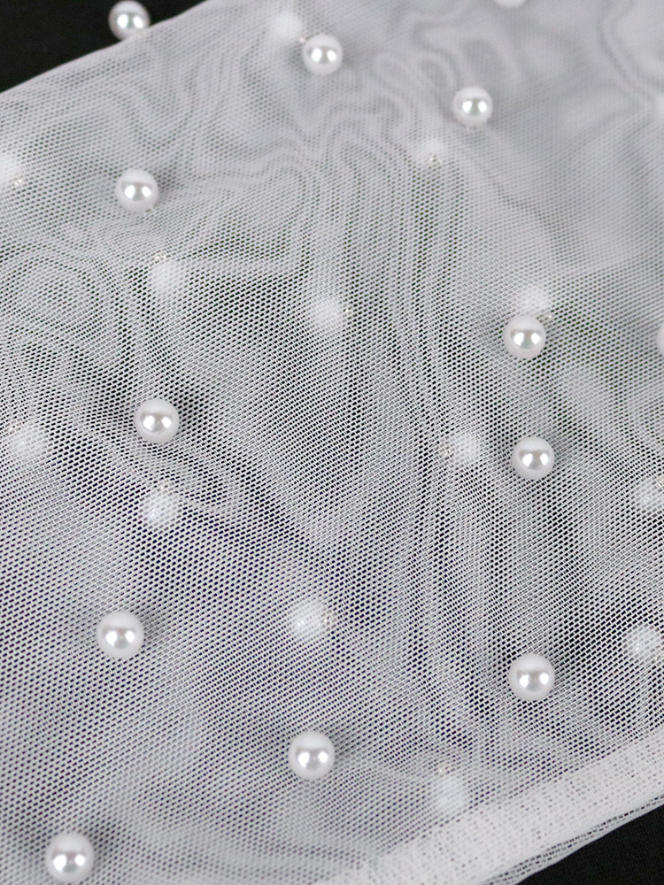 Women's Jumpsuits Rompers Women Elegant Jumpsuit White Beaded Long Sleeve Tunics Straight Wide Leg 1 Piece Outfit for Party Night Birthday Evenin