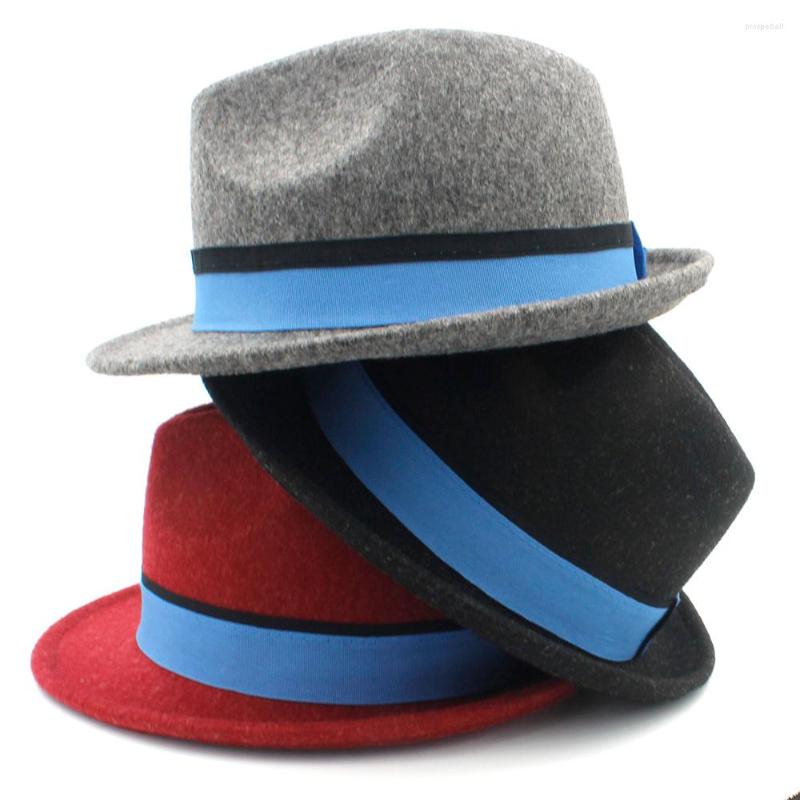 Berets Wool Women Homburg Fedora Hat For Elegant Lady Trilby Felt Jazz With Blue Ribbon Size 56-58CM, Black
Berets Wool Women Homburg Fedora Hat For Elegant Lady Trilby Felt Jazz With Blue Ribbon Size 56-58CM, Black