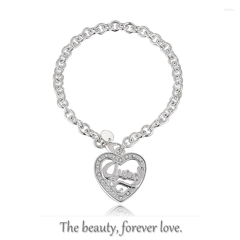 Link Bracelets Heart Bracelet 925 Sterling Silver Jewelry For Women Lady Girl Wear Party Birthday Wedding Decoration
Link Bracelets Heart Bracelet 925 Sterling Silver Jewelry For Women Lady Girl Wear Party Birthday Wedding Decoration