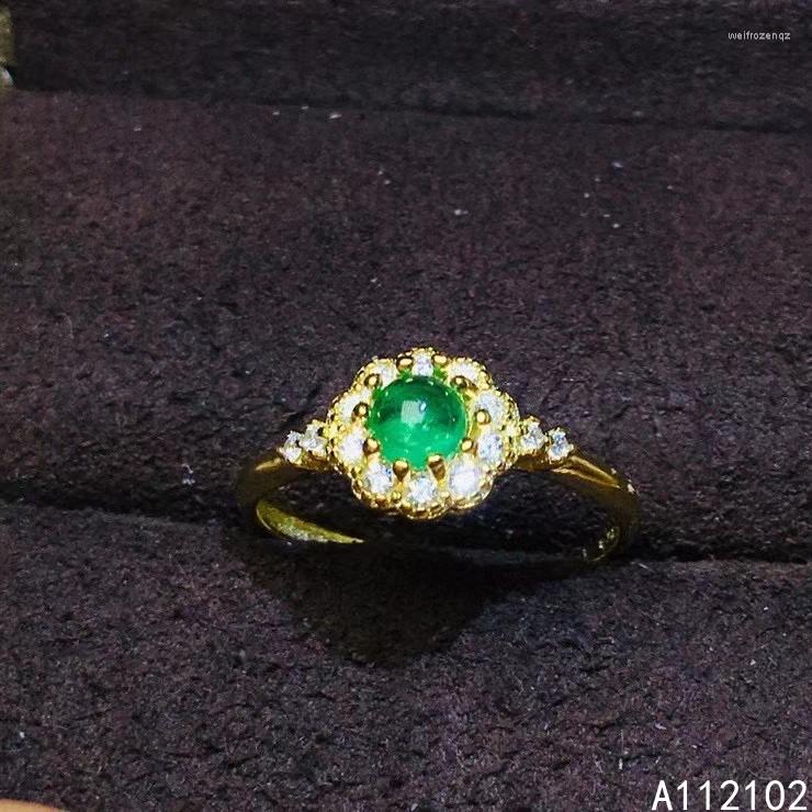 Cluster Rings KJJEAXCMY Fine Jewelry S925 Sterling Silver Inlaid Natural Emerald Girl Luxury Adjustable Ring Support Test With Box
Cluster Rings KJJEAXCMY Fine Jewelry S925 Sterling Silver Inlaid Natural Emerald Girl Luxury Adjustable Ring Support Test With Box