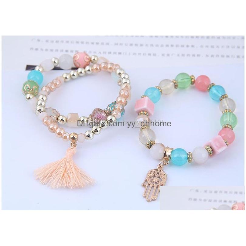 Charm Bracelets Bohemia Bracelet Beads Stone Bracelets For Women Crystal Beaded Tassel Charm Jewelry Mtilayer Drop Delivery Dhu3T
Charm Bracelets Bohemia Bracelet Beads Stone Bracelets For Women Crystal Beaded Tassel Charm Jewelry Mtilayer Drop Delivery Dhu3T