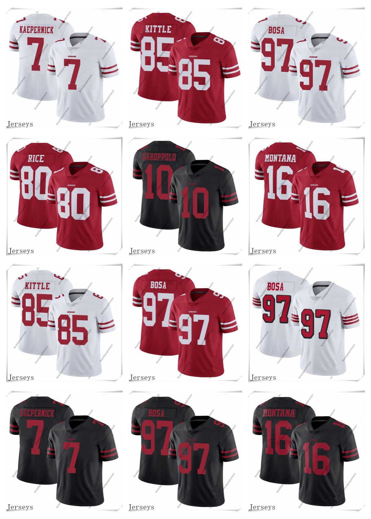 San Francisco''49ers''Men Jersey 10 Jimmy Garoppolo 85 George Kittle 97 Nick Bosa 80 Jerry Rice 16 Joe Montana 7 Colin Kaepernick''NFL''Jerseys
San Francisco''49ers''Men Jersey 10 Jimmy Garoppolo 85 George Kittle 97 Nick Bosa 80 Jerry Rice 16 Joe Montana 7 Colin Kaepernick''NFL''Jerseys