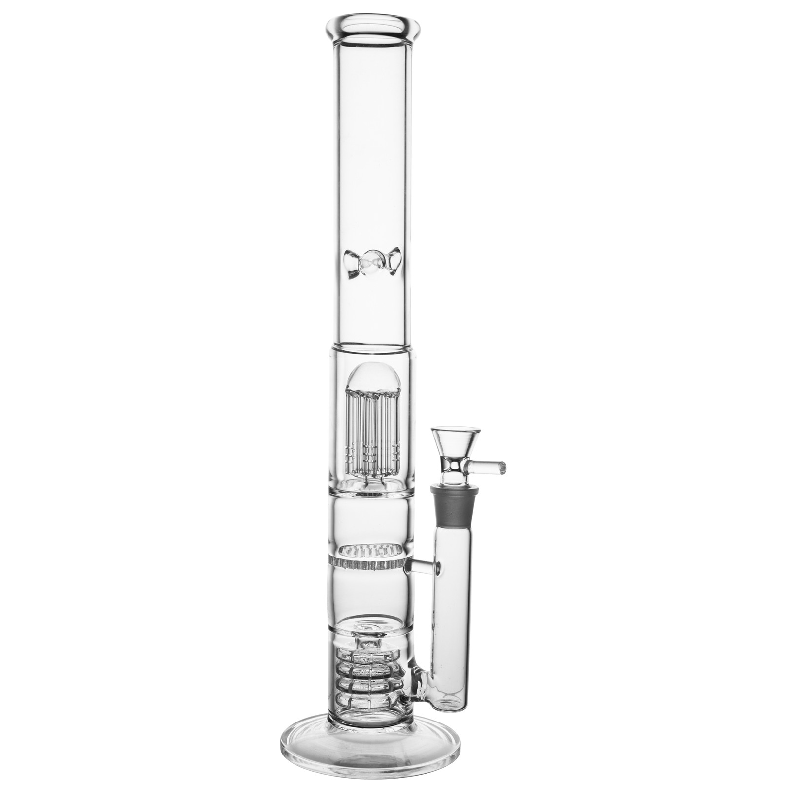 Glass Bong hookah Tree Dome and Bird Collar Percolator Smoking Pipe 18.8mm Bowl Waterpipe 17" Tall