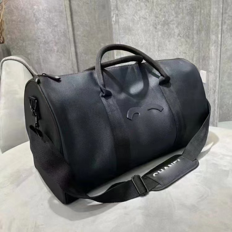 ChaneI Large Travel Luggage Duffel Bag Black Wear Resistant and Waterproof Tote Bags Unisex Handbags, Black logo
ChaneI Large Travel Luggage Duffel Bag Black Wear Resistant and Waterproof Tote Bags Unisex Handbags, Black logo