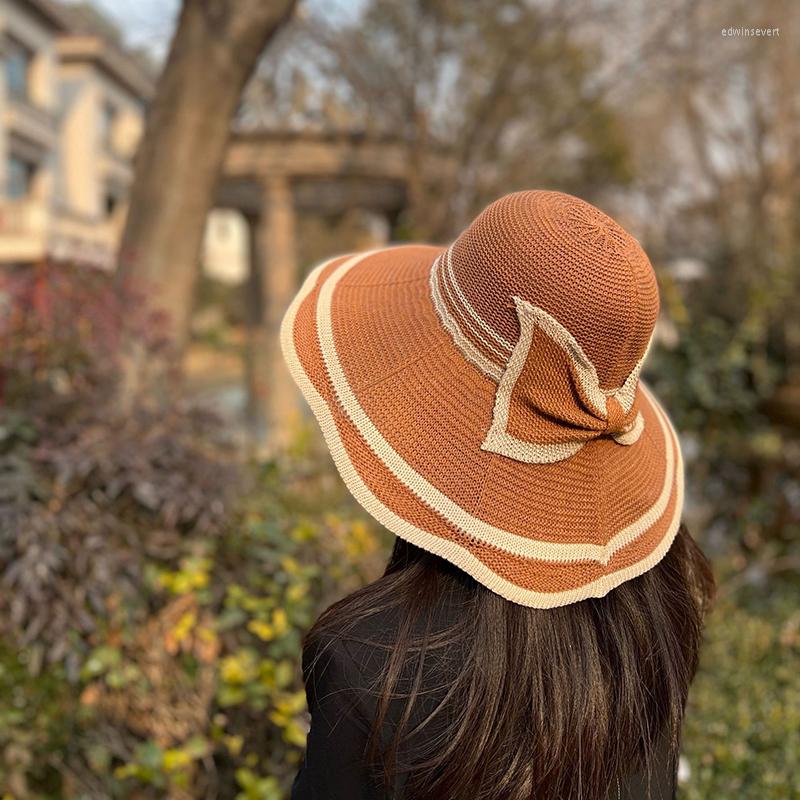 Wide Brim Hats 2022 Summer Lace Knit Hat Women's Big Foldable Beach Elegant Fashion Ladies Sun SJ144, Khaki
Wide Brim Hats 2022 Summer Lace Knit Hat Women's Big Foldable Beach Elegant Fashion Ladies Sun SJ144, Khaki