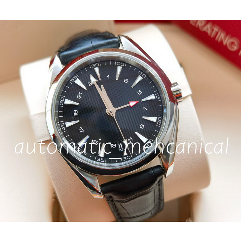 NF factory Mens Watches Style Black Dial Watch 42mm Automatic Mechanical Stainless Steel Glass lether Strap Back Sports Sea Montres de luxe Christmas gifts watches
NF factory Mens Watches Style Black Dial Watch 42mm Automatic Mechanical Stainless Steel Glass lether Strap Back Sports Sea Montres de luxe Christmas gifts watches