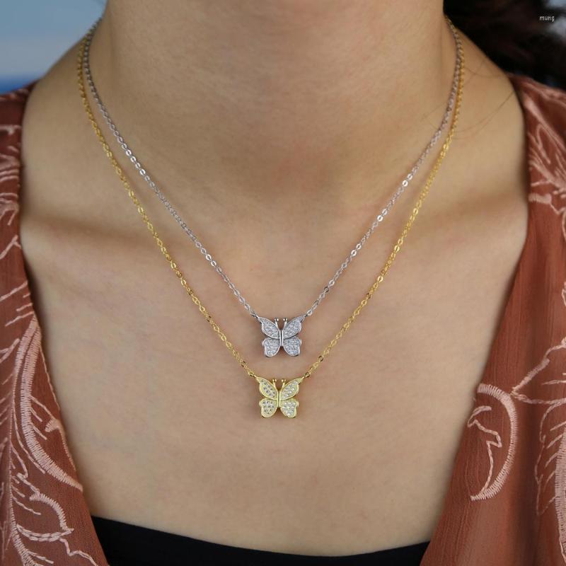 Chains Wholesale 925 Sterling Silver Cute Lovely Minimal Delicate Micro Pave Cz Single Butterfly Charm Necklace Fashion Women Jewelry
Chains Wholesale 925 Sterling Silver Cute Lovely Minimal Delicate Micro Pave Cz Single Butterfly Charm Necklace Fashion Women Jewelry