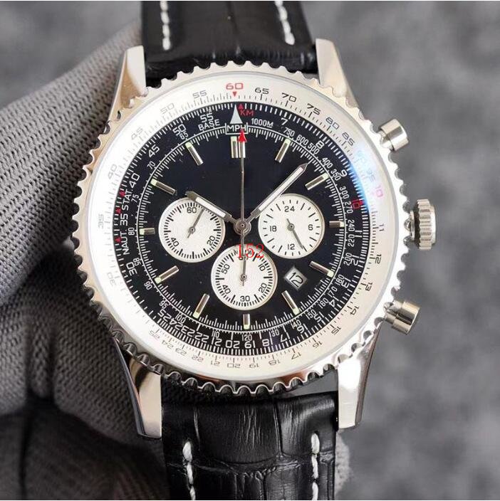 152Mens Watch Quartz Movement Watches For Men Wristwatch 43mm Fashion Classic Wristwatches Stainless Steel Case