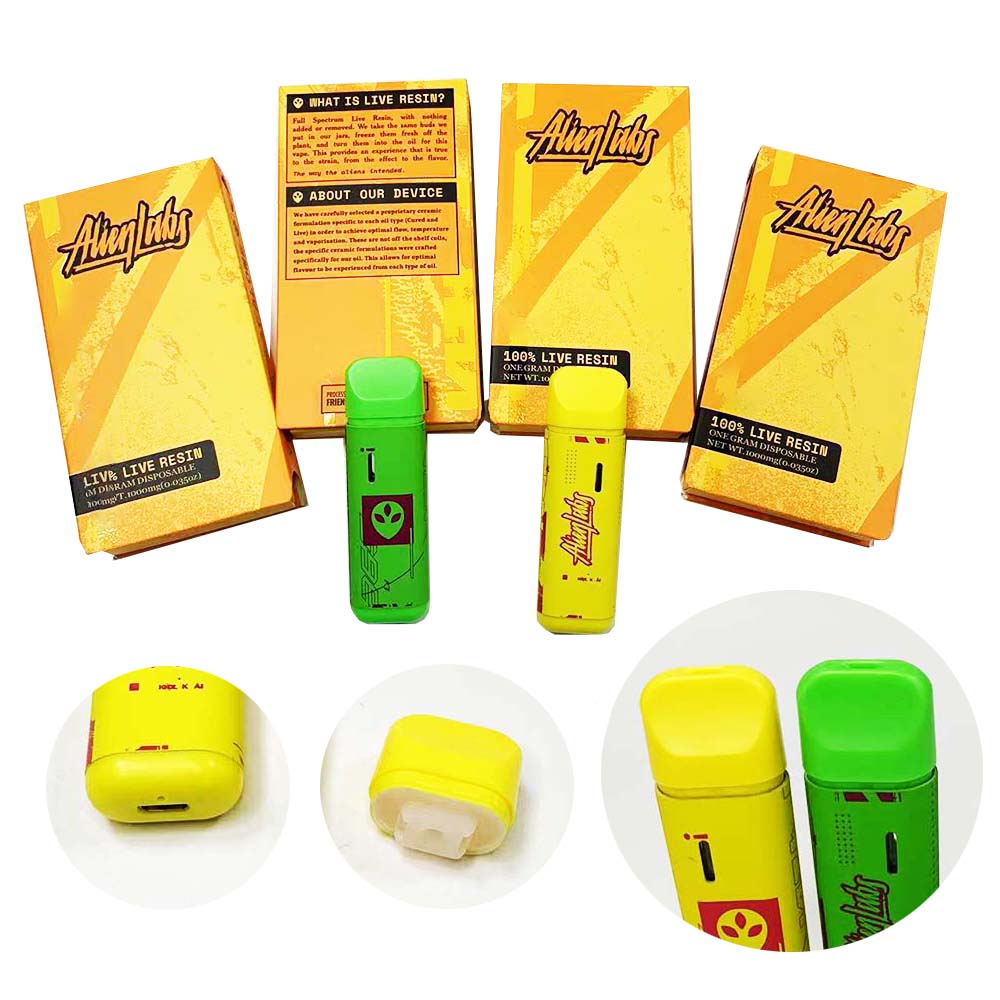 Alien Labs Disposable Vape Pens 360mah Rechargeable Battery 1.0ml Empty Vaporizer Pods Cartridges E cigarettes carts with packaging 10 flavors
Alien Labs Disposable Vape Pens 360mah Rechargeable Battery 1.0ml Empty Vaporizer Pods Cartridges E cigarettes carts with packaging 10 flavors