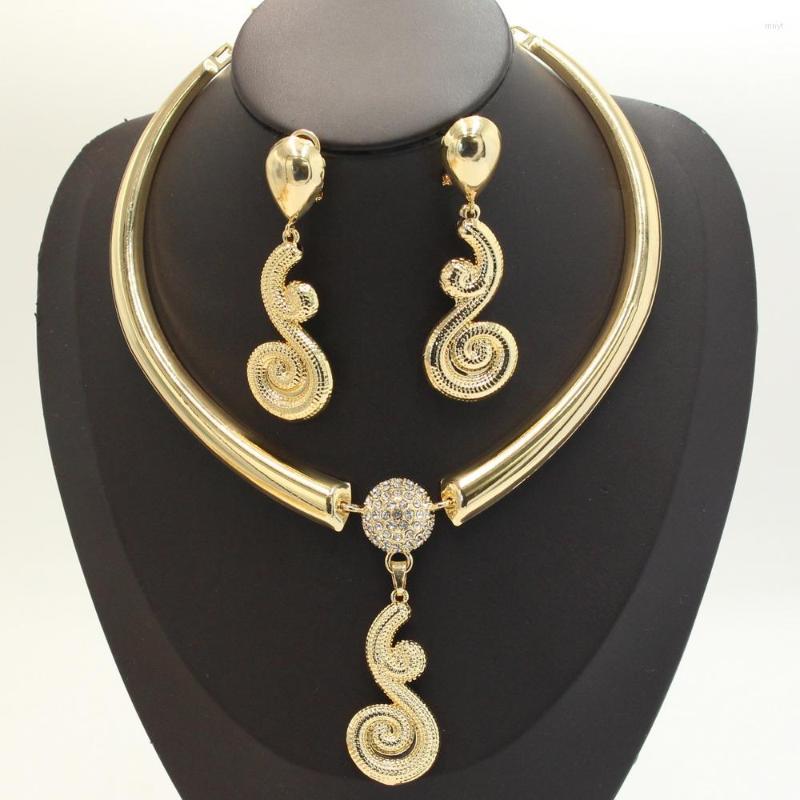 Necklace Earrings Set Dubai Gold For Women Bijoux Femme High Quality 18k Luxury Jewellery Italian Earing, Picture shown
Necklace Earrings Set Dubai Gold For Women Bijoux Femme High Quality 18k Luxury Jewellery Italian Earing, Picture shown