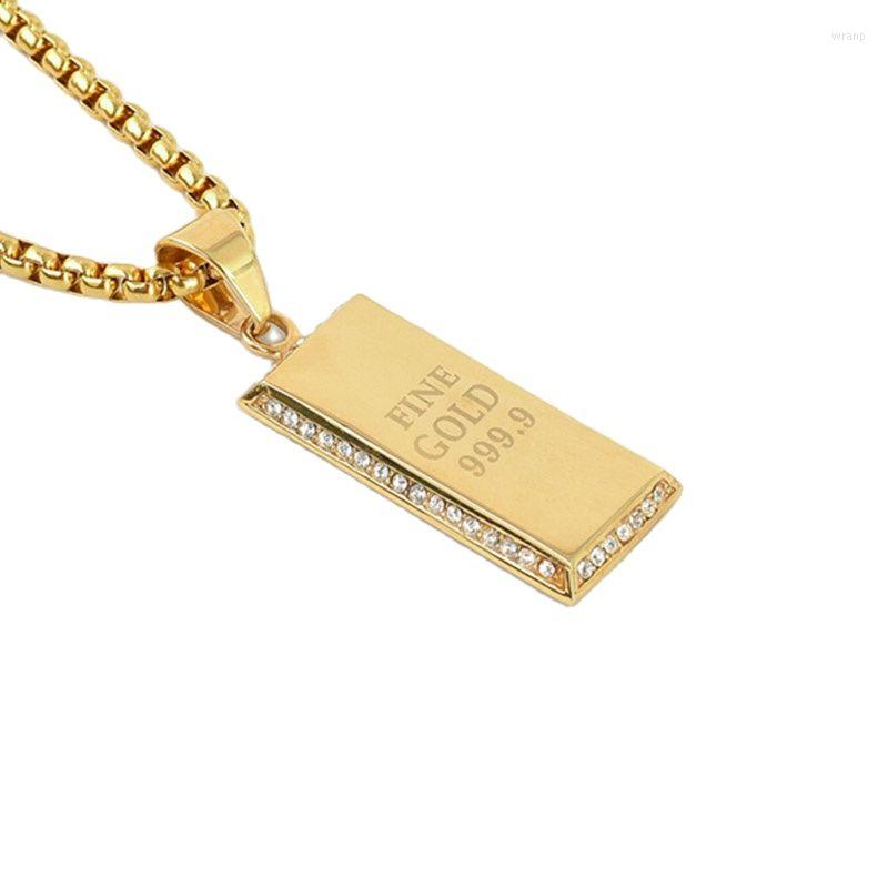 Pendant Necklaces 316L Stainless Steel 999.9 FINE & Necklace Gold Color Rhinestones Hip Hop
Pendant Necklaces 316L Stainless Steel 999.9 FINE & Necklace Gold Color Rhinestones Hip Hop