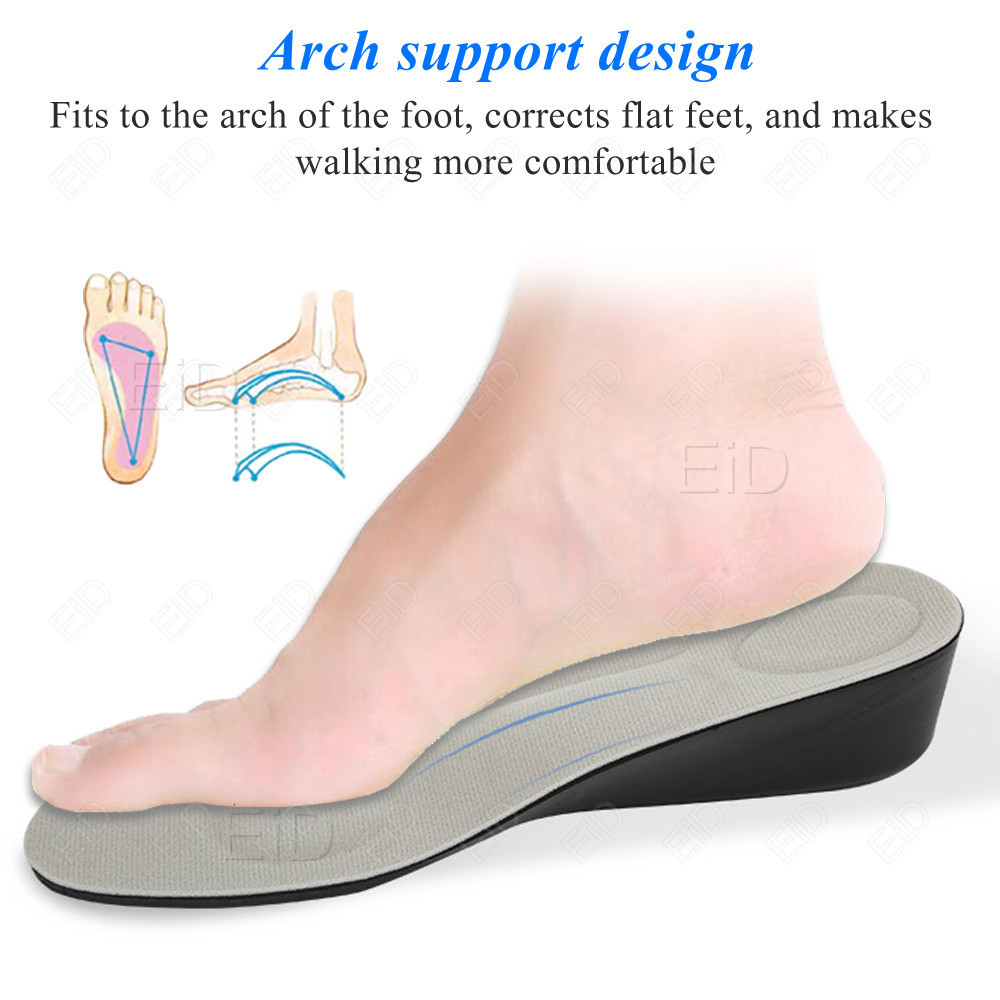 Shoe Parts Accessories EiD Height increase insoles for growth arch support orthopedic Heel inserts Cushion Lift Taller Foot care Pad Unisex 221125