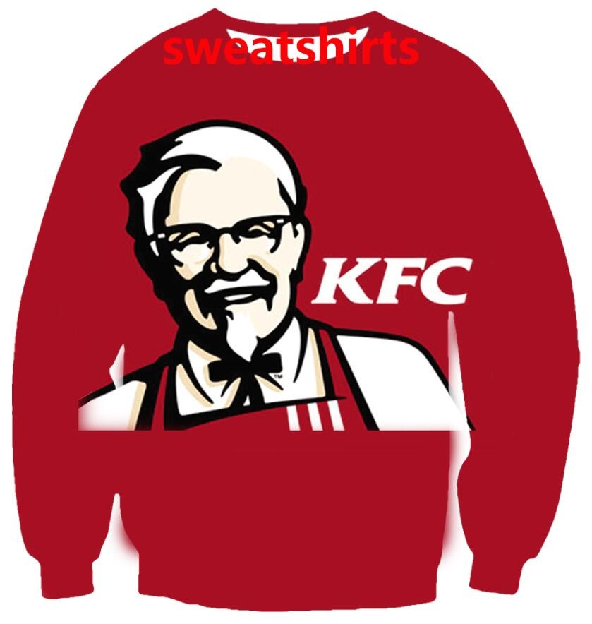 Hip Hop Sportwear Punk Casual Loose Men Cool Print KFC 3d Sweatshirt, Multicolor 
Hip Hop Sportwear Punk Casual Loose Men Cool Print KFC 3d Sweatshirt, Multicolor