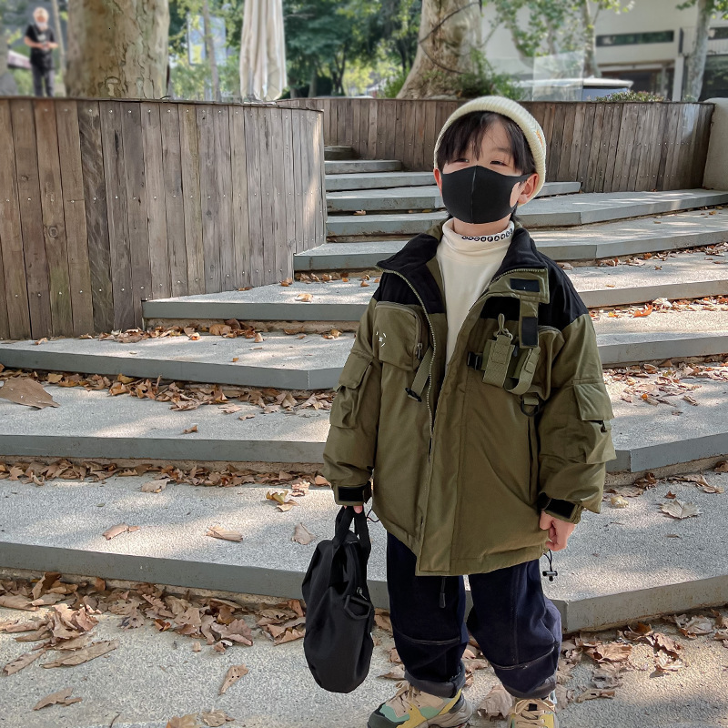 Down Coat Children's wear Boys' down jacket children's short winter coat Thickened white duck trend outerwear 1206 221125, Army green
Down Coat Children's wear Boys' down jacket children's short winter coat Thickened white duck trend outerwear 1206 221125, Army green