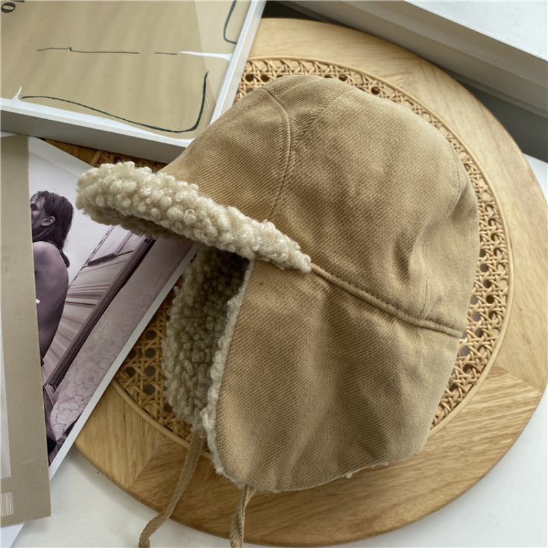 BeanieSkull Caps Winter Earflap Bomber Hats Suede Plush Ushanka Cap Thickened Warm Russian Cycling Skiing Outdoor Windproof Wool Ear Flap Gorra 221128