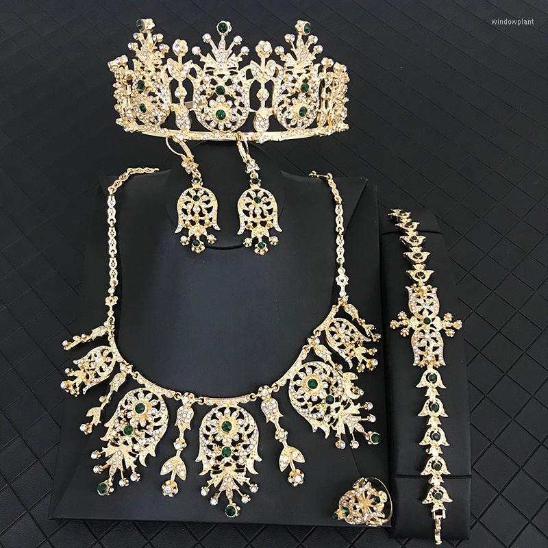 Necklace Earrings Set Algerian Wedding Jewelry Women's Caftan Accessories Ring Bracelet Crown Bridal Gift, Picture shown
Necklace Earrings Set Algerian Wedding Jewelry Women's Caftan Accessories Ring Bracelet Crown Bridal Gift, Picture shown