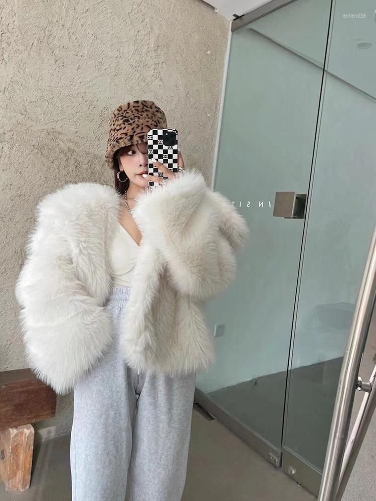 Women' Fur 2022 Ladies Luxury Winter Women Faux Fake Jackets Furry Vintage Warm Streetwear Long Sleeves Thick Female' Coats C05, White
Women' Fur 2022 Ladies Luxury Winter Women Faux Fake Jackets Furry Vintage Warm Streetwear Long Sleeves Thick Female' Coats C05, White