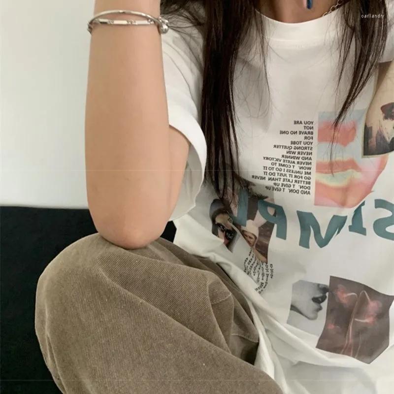 Women' T Shirts Women' T-Shirt Short Sleeve Round Neck Summer Top Long Half Loose Women Plus Size Street Trend Letter Print Harajuku, White
Women' T Shirts Women' T-Shirt Short Sleeve Round Neck Summer Top Long Half Loose Women Plus Size Street Trend Letter Print Harajuku, White