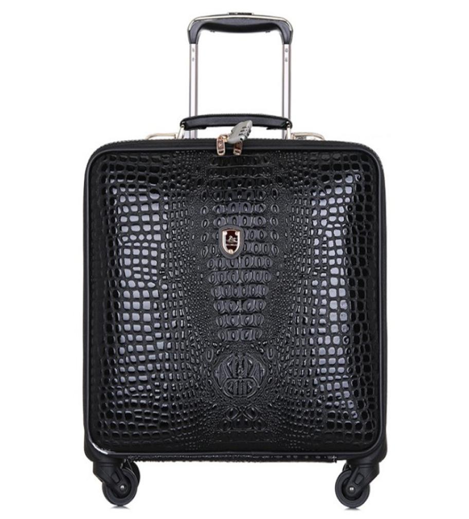 High Quality Retro Luggage 16 Inch Men Commercial PU Crocodile Pattern 4 Wheels Trolley Travel Suitcase Bag Woman Computer Bags Av4542551
High Quality Retro Luggage 16 Inch Men Commercial PU Crocodile Pattern 4 Wheels Trolley Travel Suitcase Bag Woman Computer Bags Av4542551