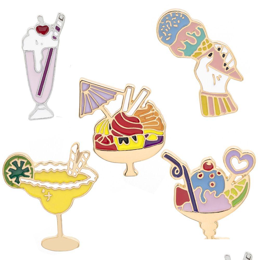 Pins Brooches Cartoon Dessert Brooches 5Pcs Set Ice Cream Sweet Cone Enamel Badges Lemon Cup Beach Drinks Gold Plated Alloy Pin Wom Dhb1O
Pins Brooches Cartoon Dessert Brooches 5Pcs Set Ice Cream Sweet Cone Enamel Badges Lemon Cup Beach Drinks Gold Plated Alloy Pin Wom Dhb1O
