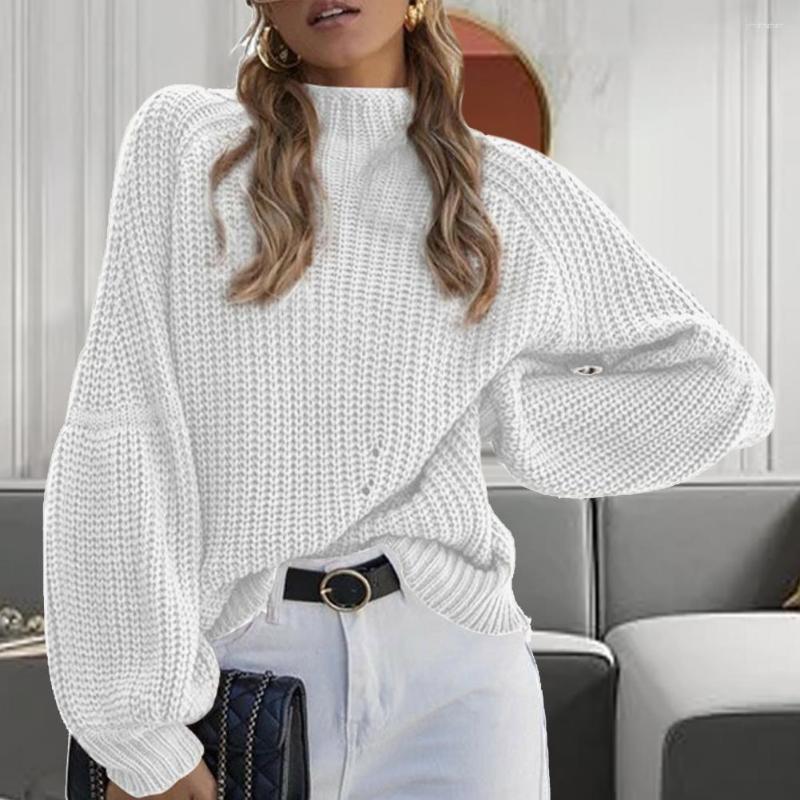 Women' Sweaters Casual Sweater Half High Collar Lantern Long Sleeves Thickened Women Knitwear Winter Solid Color Warm Jumper Female, Black
Women' Sweaters Casual Sweater Half High Collar Lantern Long Sleeves Thickened Women Knitwear Winter Solid Color Warm Jumper Female, Black