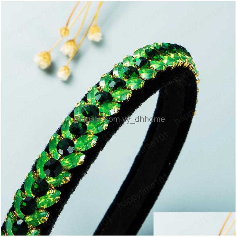 Headbands Colorf Crystal Leaf Headband Vintage Geometric Gem Diamond Veet Hairband Girls Party Jewelry Tiara Bezel Drop Delivery Hair Dhnd2
Headbands Colorf Crystal Leaf Headband Vintage Geometric Gem Diamond Veet Hairband Girls Party Jewelry Tiara Bezel Drop Delivery Hair Dhnd2