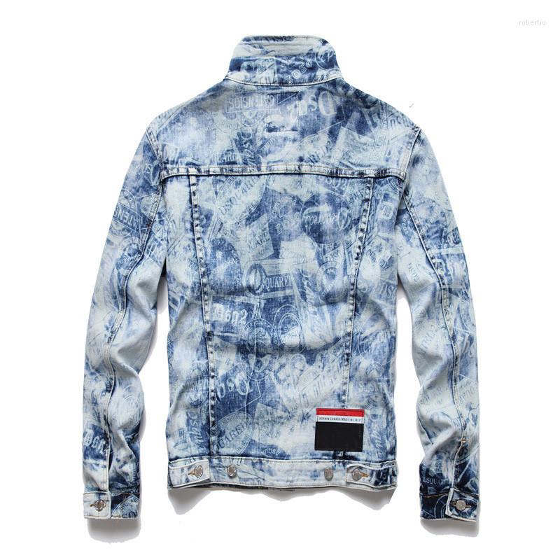 Men's Jackets Fashion Brand Designer Printed Jeans Jacket For Men Slim Fit Washed Denim Trucker Coat Streetwear Outerwear Clothing, Sky blue
Men's Jackets Fashion Brand Designer Printed Jeans Jacket For Men Slim Fit Washed Denim Trucker Coat Streetwear Outerwear Clothing, Sky blue
