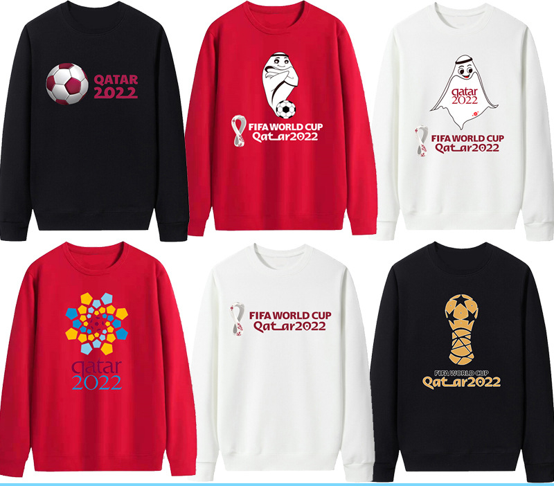 2022 World Cup In Qatar Men' Hoodies Sweatshirts Football Hoodies Men' and Women' Fan Groups Commemorative Round Neck Loose Clothing, Aspic
2022 World Cup In Qatar Men' Hoodies Sweatshirts Football Hoodies Men' and Women' Fan Groups Commemorative Round Neck Loose Clothing, Aspic