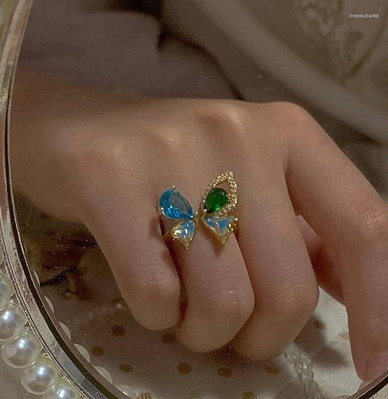 Wedding Rings Zircon Butterfly Ring For Women Design Fashion Jewelry Shiny Creative Oil Drop Opening Adjustable Female Luxury Prom Gifts
Wedding Rings Zircon Butterfly Ring For Women Design Fashion Jewelry Shiny Creative Oil Drop Opening Adjustable Female Luxury Prom Gifts