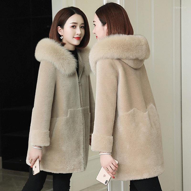 Women' Fur Faux Lamb Wool Hooded Coat Women' Mid-length 2022 Autumn Winter Manteau Femme Korean Loose Imitate Mink Velvet Outwear, Beige
Women' Fur Faux Lamb Wool Hooded Coat Women' Mid-length 2022 Autumn Winter Manteau Femme Korean Loose Imitate Mink Velvet Outwear, Beige