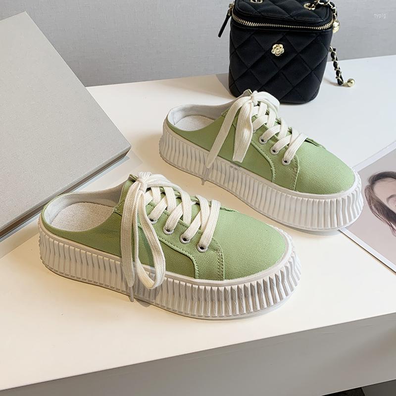 Slippers Baotou Color Matching Half Drag Women's Outer Wear Summer Fashion All-match Thick Bottom Net Red Student Flat Shoes Women, Green
Slippers Baotou Color Matching Half Drag Women's Outer Wear Summer Fashion All-match Thick Bottom Net Red Student Flat Shoes Women, Green