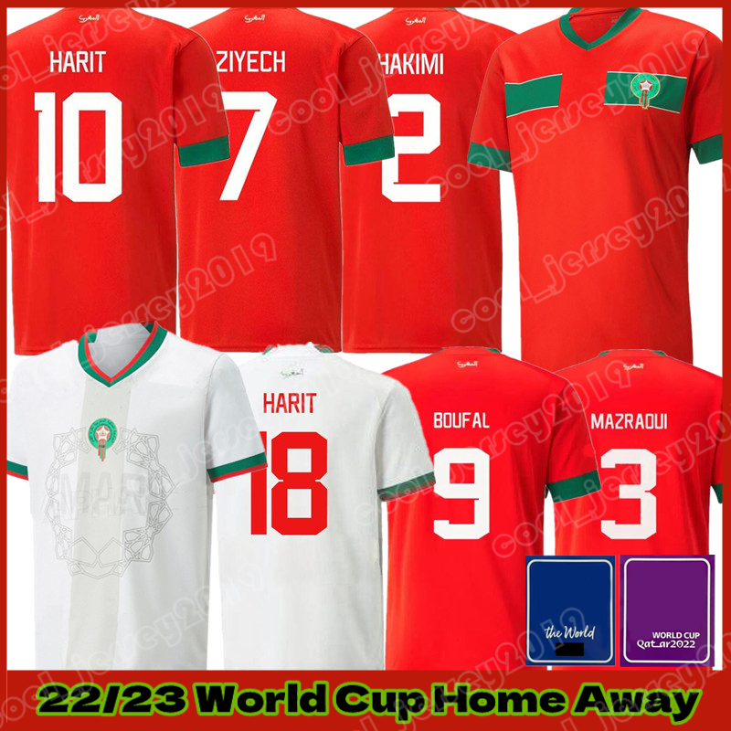 2022 World Cup soccer jerseys Moroccan ZIYECH TAGNAOUTI BENOUN ATTIYAT-ALLAH DARI YAMIQ SABIRI AMALLAH JABRANE HARIT SAISS IDRISSI BOUFAL Men Football Shirts, Mens size (mo luo ge)
2022 World Cup soccer jerseys Moroccan ZIYECH TAGNAOUTI BENOUN ATTIYAT-ALLAH DARI YAMIQ SABIRI AMALLAH JABRANE HARIT SAISS IDRISSI BOUFAL Men Football Shirts, Mens size (mo luo ge)