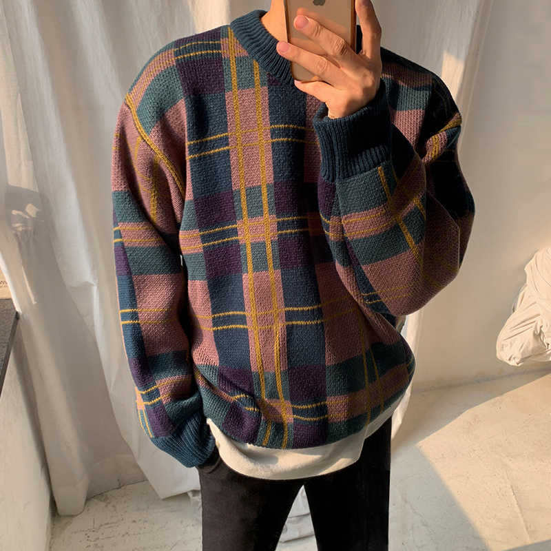 Men's Sweaters wear autumn men's winter thickened sweater Korean fashion color block patchwork plaid loose veintage kintted tops male 3252 221128, Picture color
Men's Sweaters wear autumn men's winter thickened sweater Korean fashion color block patchwork plaid loose veintage kintted tops male 3252 221128, Picture color