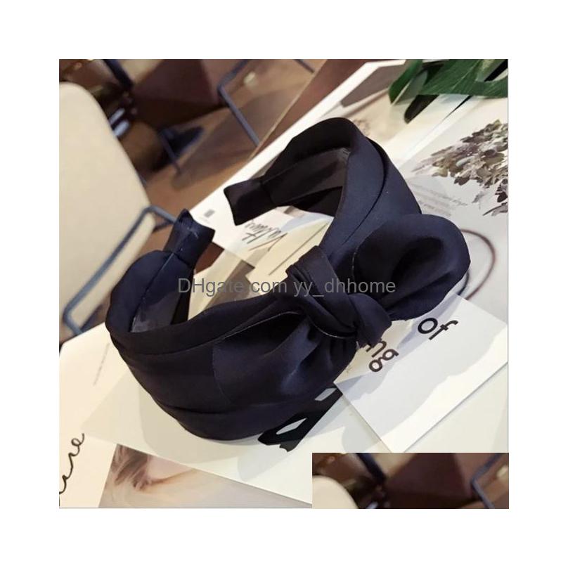 Headbands Fashion Satin Fabric Highend Hair Accessories Handmade Small Ears Bow Wide Side Solid Color Headband Band Womens Drop Deli Dhqms
Headbands Fashion Satin Fabric Highend Hair Accessories Handmade Small Ears Bow Wide Side Solid Color Headband Band Womens Drop Deli Dhqms