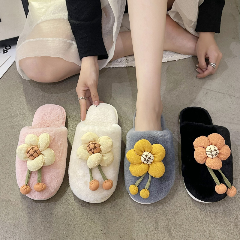 Slippers Women's Indoor Winter Warm Short Plush Fashion Flower Bottom Nonslip Shoes Flat Zapatos Mujer 221126, Pink
Slippers Women's Indoor Winter Warm Short Plush Fashion Flower Bottom Nonslip Shoes Flat Zapatos Mujer 221126, Pink