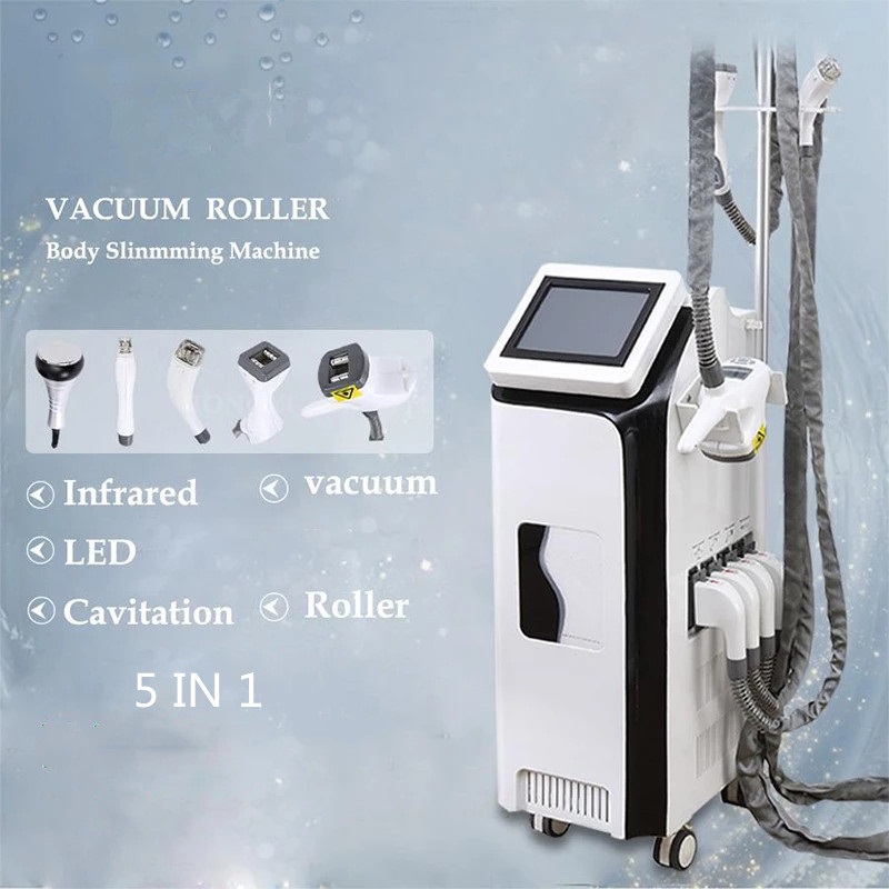 5 In 1 Vela Body Shape Multifunction Vacuum Roller Sculpting Slimming Massage Body Shaping Cavitation Rf Massager Infrared Light Skin Tightening Face Machine
5 In 1 Vela Body Shape Multifunction Vacuum Roller Sculpting Slimming Massage Body Shaping Cavitation Rf Massager Infrared Light Skin Tightening Face Machine