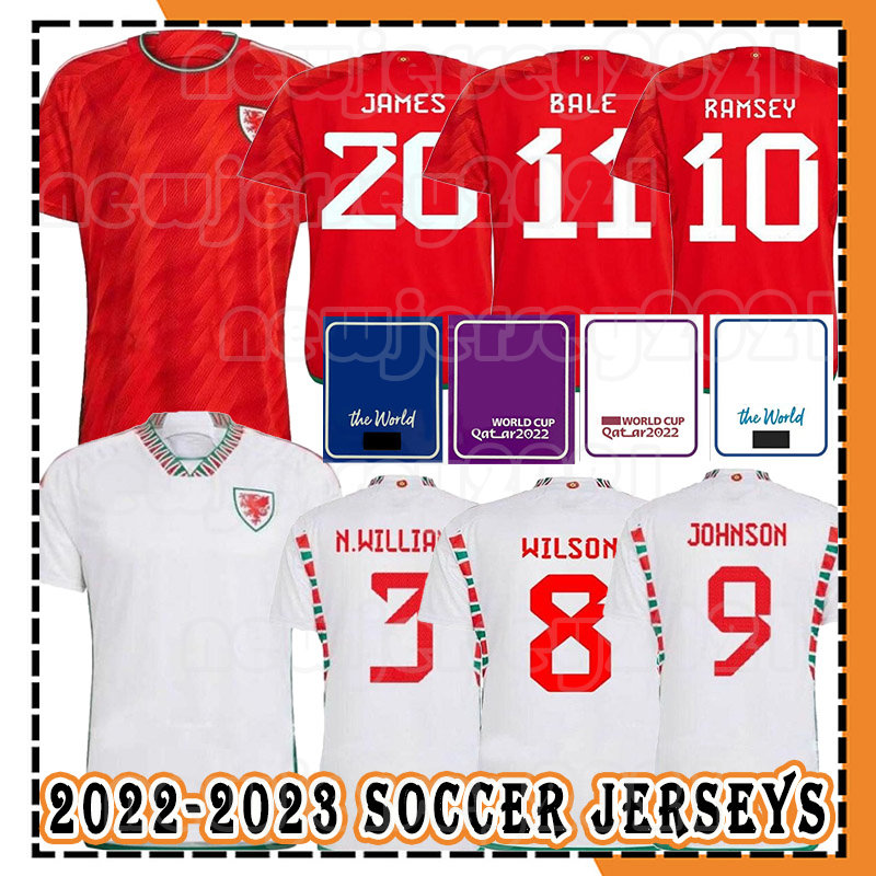 22-23 Wales Soccer Jerseys National Team BELA JOHNSON JAMES N.WILLIAMS RODON ALLEN T.ROBERTS CABANGO LEVITT MOORE THOMAS 22-23 home away Football Shirt Uniforms, Men jersey+patch(wei er shi)
22-23 Wales Soccer Jerseys National Team BELA JOHNSON JAMES N.WILLIAMS RODON ALLEN T.ROBERTS CABANGO LEVITT MOORE THOMAS 22-23 home away Football Shirt Uniforms, Men jersey+patch(wei er shi)