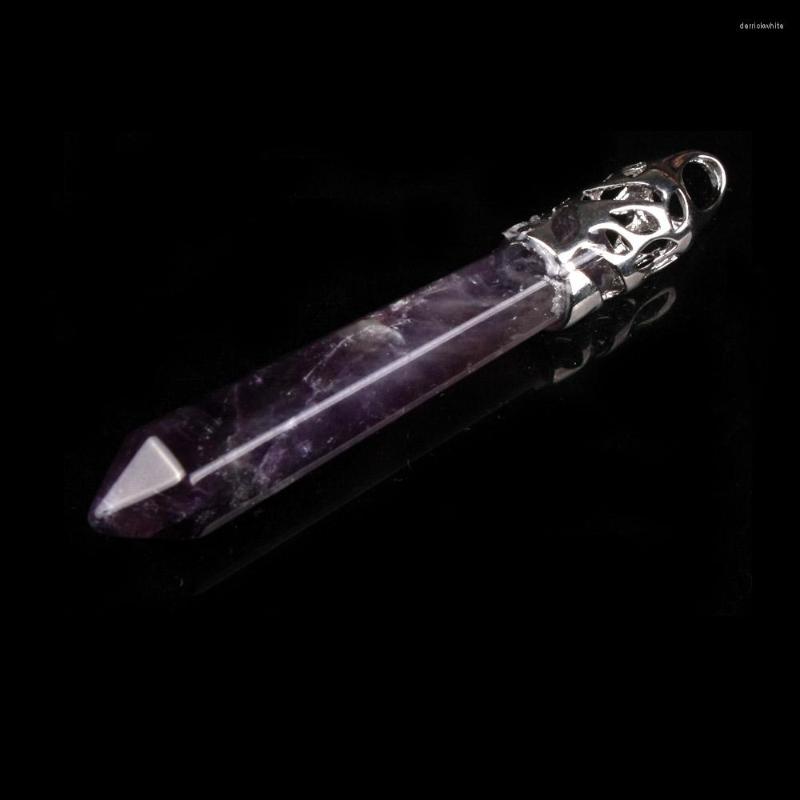 Pendant Necklaces Real Natural Amethysts Purple Crystal Quartz Necklace Pillar Charms Pendulum Free Form Druzy Stone For Wholesales
Pendant Necklaces Real Natural Amethysts Purple Crystal Quartz Necklace Pillar Charms Pendulum Free Form Druzy Stone For Wholesales